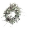 Transpac 24 in. Green Holiday Wintergreen Wreath - 2 of 4