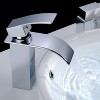 LunaLulinlk Bathroom sink faucet, single hole bathroom faucet, modern single handle lavatory faucet - 3 of 4