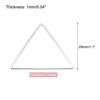 Unique Bargains Triangle Hollow Open Bezel Linking Ring for Jewelry Making 20 Pcs - 2 of 4