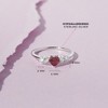 Girl's Heart Solitaire Sterling Silver Ring - In Season Jewelry - 3 of 4