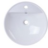 ALFI EAGO BA141  18Inch ROUND CERAMIC ABOVE MOUNT BATHROOM BASIN VESSEL SINK - 4 of 4