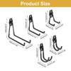 Unique Bargains Slat Wall Garage Lawn Garden Hanging Organizing Storage Hooks 12 Pcs - 2 of 4