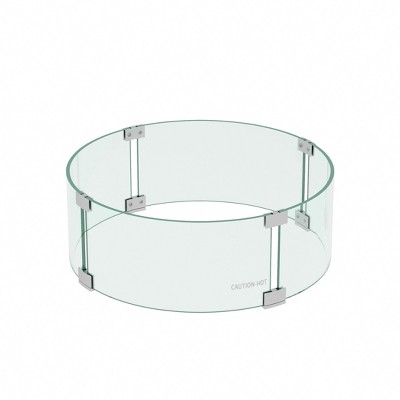 WestinTrends Sansom Square Tempered Glass Fire Flame Guard Clear 23"x6"