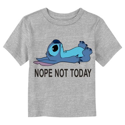 Girl's Lilo & Stitch Nope Not Today T-shirt - White - Small : Target