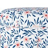 Skyline Furniture Jenny Round Skirted Ottoman: Cushioned, Upholstered, Wood Frame, Floral Design - 3 of 4