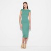Women's Cap Sleeve Ribbed Midi T-Shirt Dress - Wild Fable™ - 2 of 3