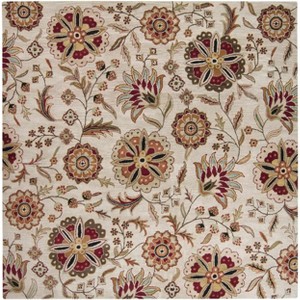 Hauteloom Longford Beige Floral Wool Carpet - 1 of 4