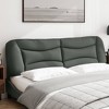 vidaXL Headboard Cushion Dark Gray 72" Fabric - 4 of 4