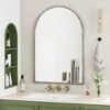 FURNIinspire Decorative Wall Mirrors Arched Wall Hanging Mirror, Vanity Mirror Wall Decoration For Living Room Bedroom Entryway, Silver, 24.02"*35.83" - 4 of 4