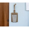 HomeRoots 16" X 9" Gray and Brown Wood and Metal Kitchen Hanging Dimensional Sculpture - 2 of 4