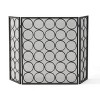 NicBex Lattice Fireplace Screen Fireplace Cover Large Double Panel with Hinged Doors for Living Room - 2 of 4