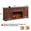 SinCiDo 70" Fireplace TV Stand, Entertainment Center w/ 30" Fireplace, Equipped w/ Remote Control & 3D Flame, Storage Cabinets & Drawers - 3 of 4