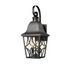 AZL1 Life Concept Decorative Lantern Outdoor Wall Lantern Clear Glass Classic Elegant Style for Front Door Porch Garage, Black, 10.4"*9.83"*18.9" - 4 of 4