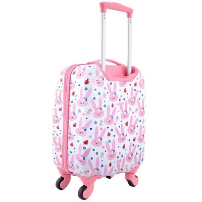 Kids' 5-Piece Pink Bunny Hard Shell Spinner Luggage Set