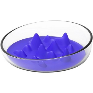 Pet Life Cirlicue Mountain Shaped Modern Slow Feeding Pet Bowl - 1 of 3