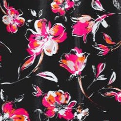black sketch blossoms