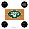 EvergreenNFLNew York Jets Logo Natural Coir 28 x 16 Inches Indoor Outdoor Doormat - 4 of 4