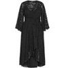 Women's Plus Size Fleetwood Jacquard Maxi Dress - black | CITY CHIC - 4 of 4