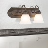Yosemite Home Decor 4992-2DB 2-Light Bathroom Vanity, Dark Brown - 3 of 4