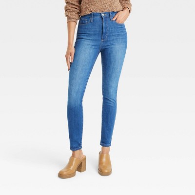 Women's Mid-rise Skinny Jeans - Universal Thread™ Medium Denim Wash 0 Long  : Target