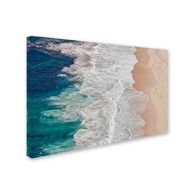 Trademark Fine Art -Andreas Feldtkeller 'Where The Ocean Ends ' Canvas Art