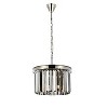 Elegant Lighting Sydney 3 light Polished nickel Pendant Silver Shade (Grey) Royal Cut Crystal - 2 of 4