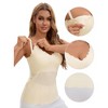 INSPIRE CHIC Women's 3 Pcs Lace Nursing Tanks with Adjustable Straps Breastfeeding V Neck Built-In Bra Cami - 3 of 4