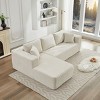 106" L-Shape Cloud Sectional Couch with Left Facing Chaise,Deep Seat Modular Sofa for Living Room - The Pop Home - 2 of 4
