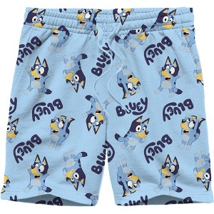 Men's Bluey Pajama Shorts - Blue - 1 of 3