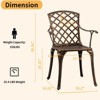 Karl Home | Bronze Aluminum Patio Dining Chair Set (2-Piece) - 2 of 4
