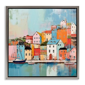 Stupell Industries Seaside Neighborhood Painting, 18" x 18" - 1 of 4