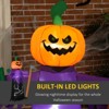 SEVOBAL Party Decorations and Accessories Inflatable Pumpkin Grim Reaper Halloween Yard Decor Party-Focused for Outdoor Fun, Purple, 9.1"*22.8"*62.3" - 3 of 4