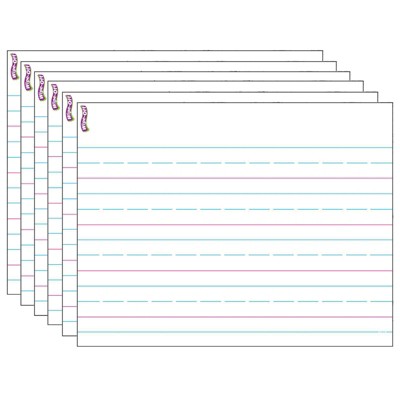 6pk 17" x 22" Handwriting Paper Wipe-Off Chart - TREND