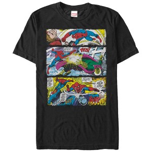 Men's Marvel Spider-Man Comic Book Panels T-Shirt - 1 of 4