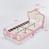 TIRAMISUBEST Twin Upholstered Platform Bed No Box Spring Kids Teens Bedroom Easy Assembly - 4 of 4