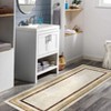 Bordered Area Rugs for Living Room, Modern Machine Washable Non Slip Low Pile Rug for Dining Room Home Office - 2 of 4