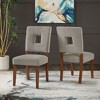 Set of 2 Troy Upholstered Fabric Keyhole Dining Chairs - Inspire Q - 2 of 4