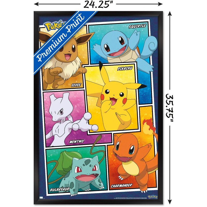 Trends International Pokémon - Group Collage Framed Wall Poster Prints, 3 of 7