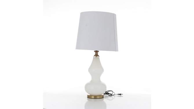 29&#34; x 15&#34; Modern Glass Table Lamp White - Olivia &#38; May, 2 of 9, play video