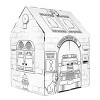  Easy Playhouse Police and Fire Station - Kids Art & Craft for  Indoor & Outdoor Fun – Decorate & Personalize The Cardboard Fort, 32 X 26.  5 X 40. 5 