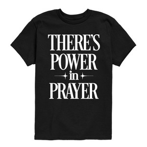 Boys' - Instant Message - Theres Power In Prayer Short Sleeve Graphic T-Shirt - 1 of 4