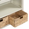 NicBex Vintage Entryway Table with Drawers Console Table with Water Hyacinth Woven Baskets Side Table for Entryway, Living Room - 3 of 4