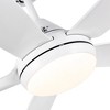 YUHAO 48 in. Indoor Modern Contemporary ABS Blades Integrated Dimmable LED Ceiling Fan with Light and Remote Control - 3 of 4