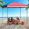 Tangkula Patio 6.6x6.6ft Outdoor Pop-up Canopy Tent UPF 50+ Portable Sun Shelter Pink - 3 of 4