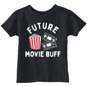 Toddler Funny T Shirts Future Movie Buff Sarcastic Graphic Novelty Tee For Young Kids - Crazy Dog Toddler T Shirt With Movie Sayings - 1 of 4