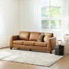 Bona 81.5" genuine leather tuxedo arm sofa couch|ARTFUL LIVING DESIGN - 2 of 4