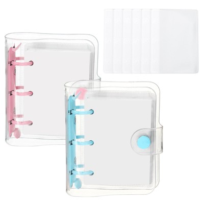 Unique Bargains PVC Transparent Durable Minimalist Binder