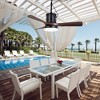 Bella Depot 42" Outdoor Black Ceiling Fan with LED Light Kit and Remote Waterproof Ceiling Fan - 3 of 4