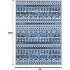 Washable Geometric Rug, Foldable Non-Slip Carpet, Stain-Resistant Non-Shedding Indoor Area Rug for Living Room Bedroom - 2 of 4