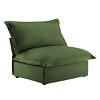 Modern Chenille Fabric Accent Chair With 1 Big Back Cushion And 2 Big Pillows,Single Couch,Slipcovered Chair,Single Sofa-Maison Boucle - 4 of 4